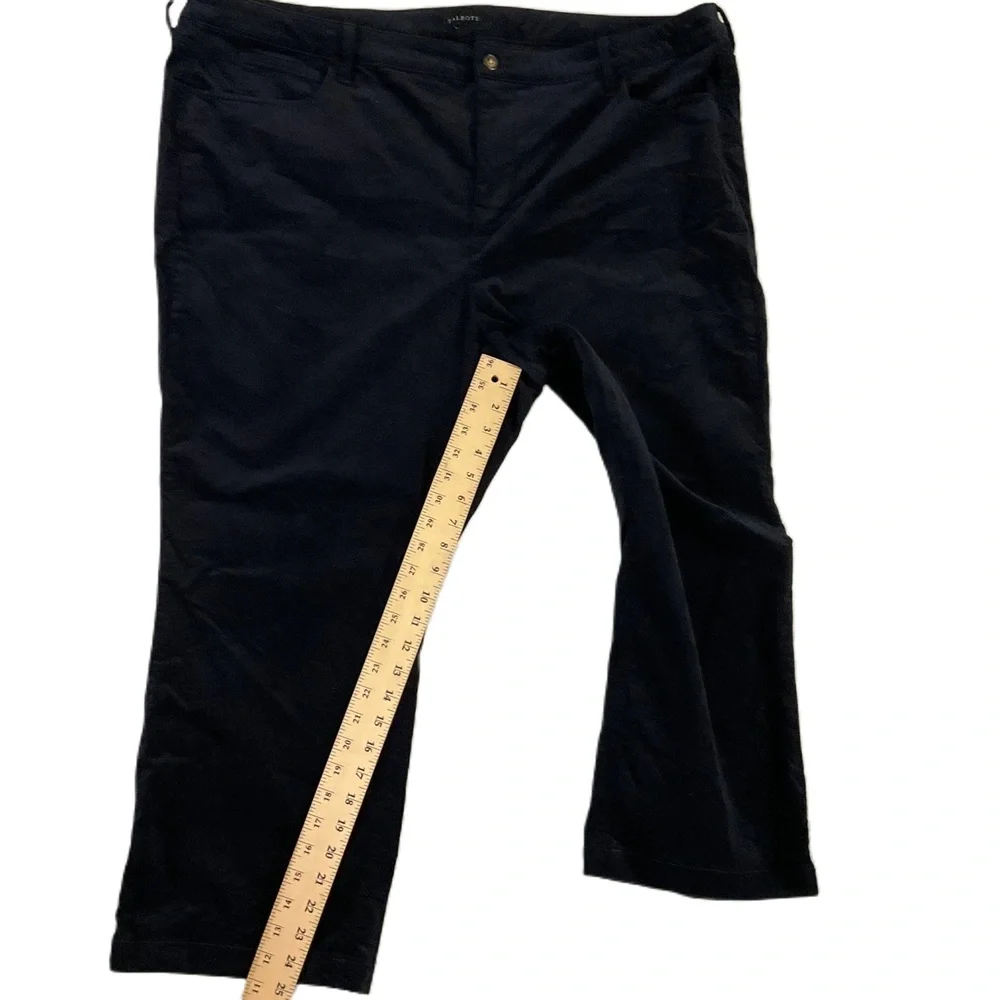 Talbots Dark Blue‎ Corduroy Cropped 5-Pocket Chinos 22W